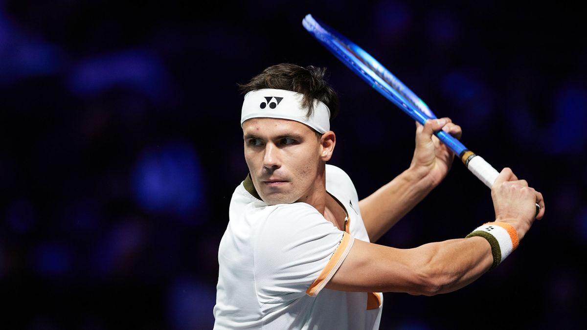 Daniel Altmaier, Top 50 ATP, durante un entrenamiento